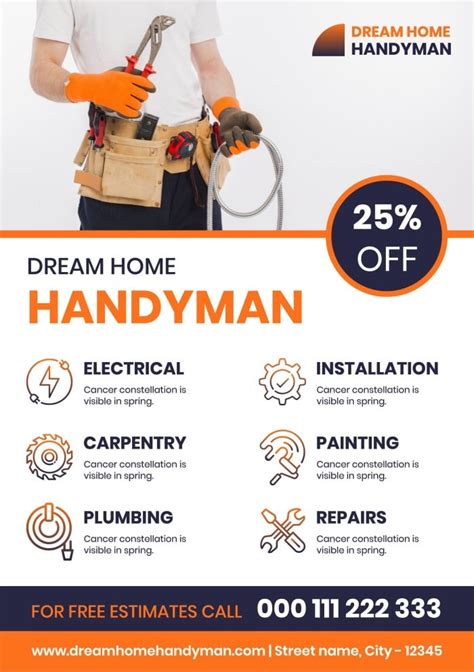 Free Handyman Flyer Template